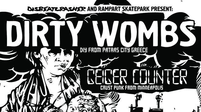 Dirty Wombs & Geiger Counter at Rampart Skatepark