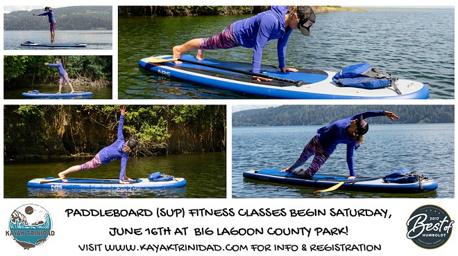 Paddleboard (SUP) Fitness Classes at Big Lagoon: Foundation Training