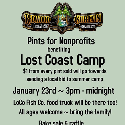 Pints for nonprofits benefitting Lost Coast Camp