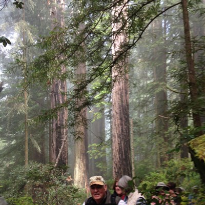 Hikers on salmon pass loop trail