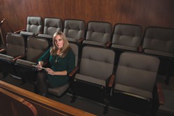 PHOTO BY MARK MCKENNA - After years of avoiding jury duty, Jennifer Savage reported earlier this year. She flinched when she learned that the case she was being considered for involved an allegation of torture.