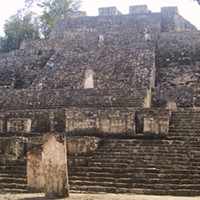At 150 feet high, "Structure 2," is the largest building at Calakmul, in the Petén Basin of the Yucatan peninsula. The city was home to an estimated 50,000 people prior to being abandoned early in the 10th century.