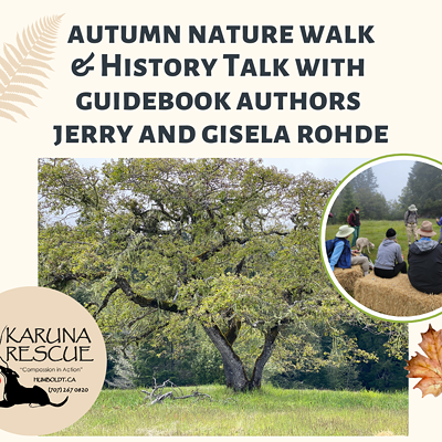 Autumn Nature Walk & History Talk with Guidebook Authors Jerry and Gisela Rohde