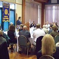 Bill Panos, Eureka’s new city manager, told more than 100 Rotarians at their early January meeting that he’s going to take his time to understand the community and the people.