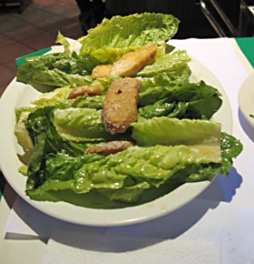 Caesar Salad prepared tableside in Tijuana. Photo by Bob Doran.