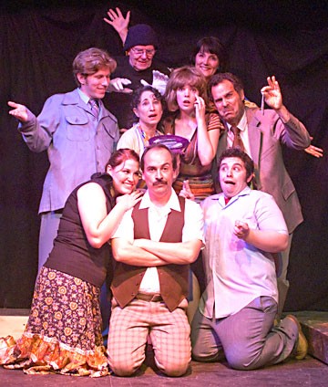 Cast of 'Noises Off' at the Ferndale Repertory Theatre.