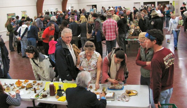 Checking out the 'shrooms at the Mushroom Fair. - DON BRYANT/HUMBOLDT BAY MYCOLOGICAL SOCIETY
