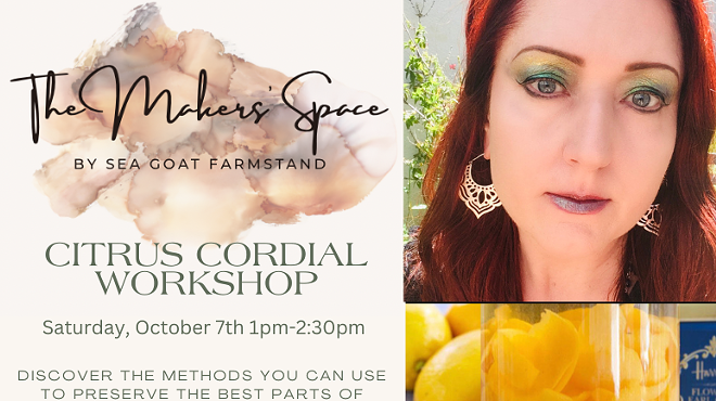 Citrus cordial workshop with Neysa of Little Kestrel Apothecary