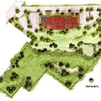 Conceptual Site Plan for the new Health Center on Tydd Street