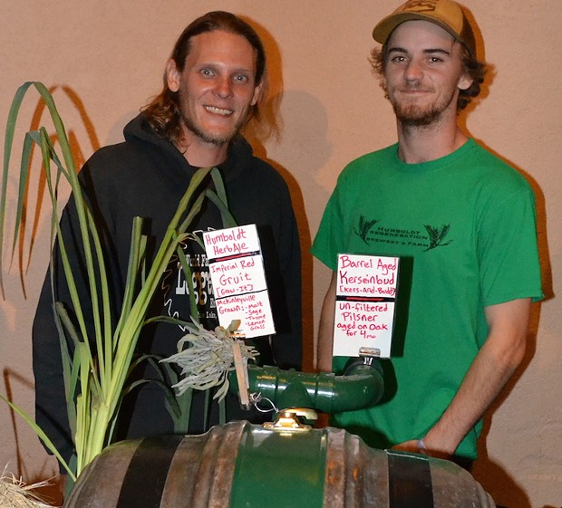 Humboldt Regeneration Brewers Eric Tschillard and Matt Kruskamp. - PHOTO BY KEN MALCOMSON
