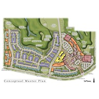 Detail of Ridgewood Village Conceptual Master Plan.