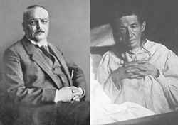 Dr. Aloysius Alzheimer (1864-1915) and, right, his original "Alzheimer" patient, Auguste Deter (1850-1906).