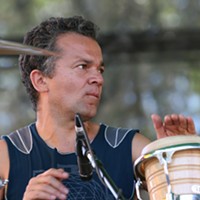 Earthdance Founder Chris Dekker plays with his band Medicine Drum at Reggae Rising 2009.