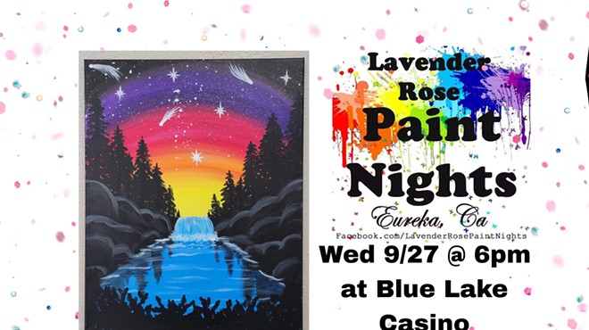 Forest Waterfall Paint Night