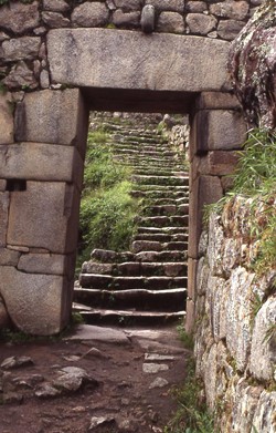 PHOTO BY BARRY EVANS - Form following function: lintel (Machu Picchu, Peru)