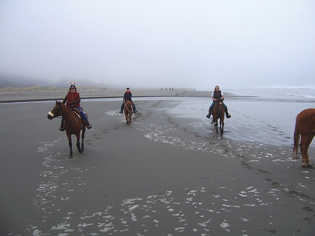 Horseback at Clam Beach - PHOTO COURTESY OF MARY BARBER