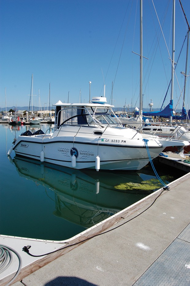 Humboldt Baykeeper's 25-foot Boston Whaler - PHOTO BY ANDREW GOFF