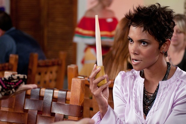 If you’re careful, you can live the rest of your life without knowing what Oscar-winner Halle Berry does with this turkey baster in "Movie 43."