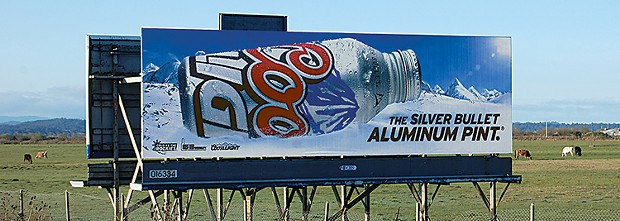In case you missed it, the winner of our ugliest billboard contest. - PHOTO BY ANDREW GOFF