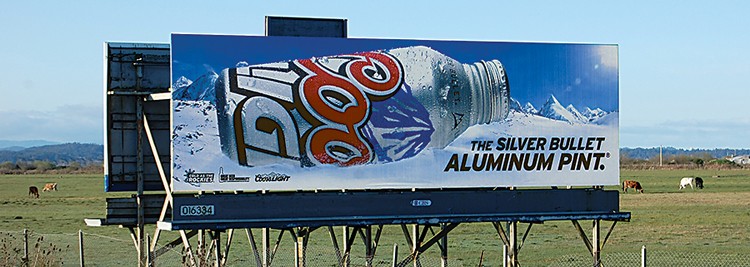 In case you missed it, the winner of our ugliest billboard contest. - PHOTO BY ANDREW GOFF