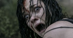 Jane Levy gives us her "Uh-Oh" face in Evil Dead.
