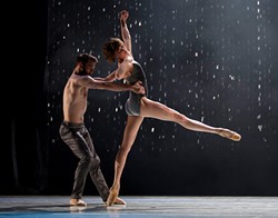 PHOTO BY ANGELA STERLING - LINES dancers David Harvey and Meredith Webster in "Meyer."