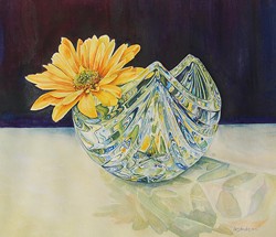 Lois Anderson’s “Mikasa and Daisy” will be among the watercolors on display at Plaza during Arts! Arcata. Her work is included in a show titled “Floral Visions,” showcasing watercolorists who have been part of Alan Sanborn’s critique groups.