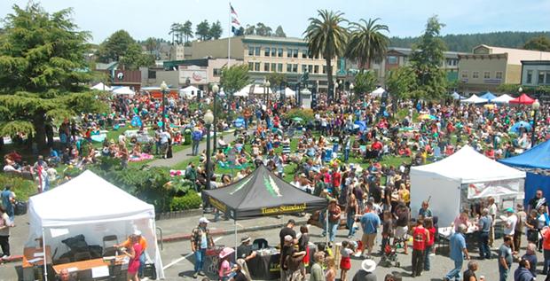 Look at that crowd! Oyster Fest 2012.