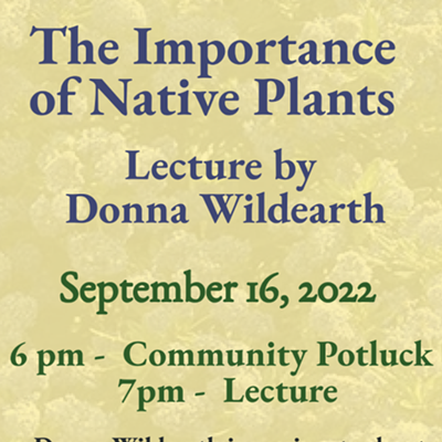 Native Plant Lecture by Donna Wildearth