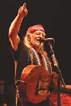 Outlaw country music icon Willie Nelson performs Sunday at Dimmick Ranch on the Humboldt/Mendocino County Line.  Photo by Scott Newton.