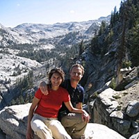 Pieter and Sara in Sequoia National Park granite.