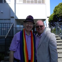 Stan and Phillip Smith-Hanes were among those celebrating the Supreme Court rulings last week.