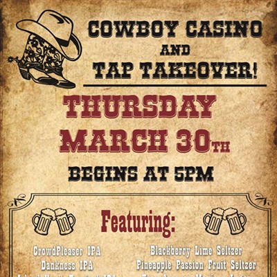 Three Creeks Cowboy Casino & Tap Takeover at The Bigfoot Taproom