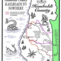 Map of Humboldt County Roads to Nowhere