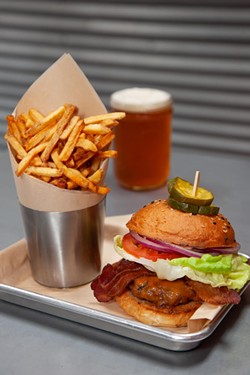 The Classic with crispy fries and a nice, cold beer. - AMY KUMLER