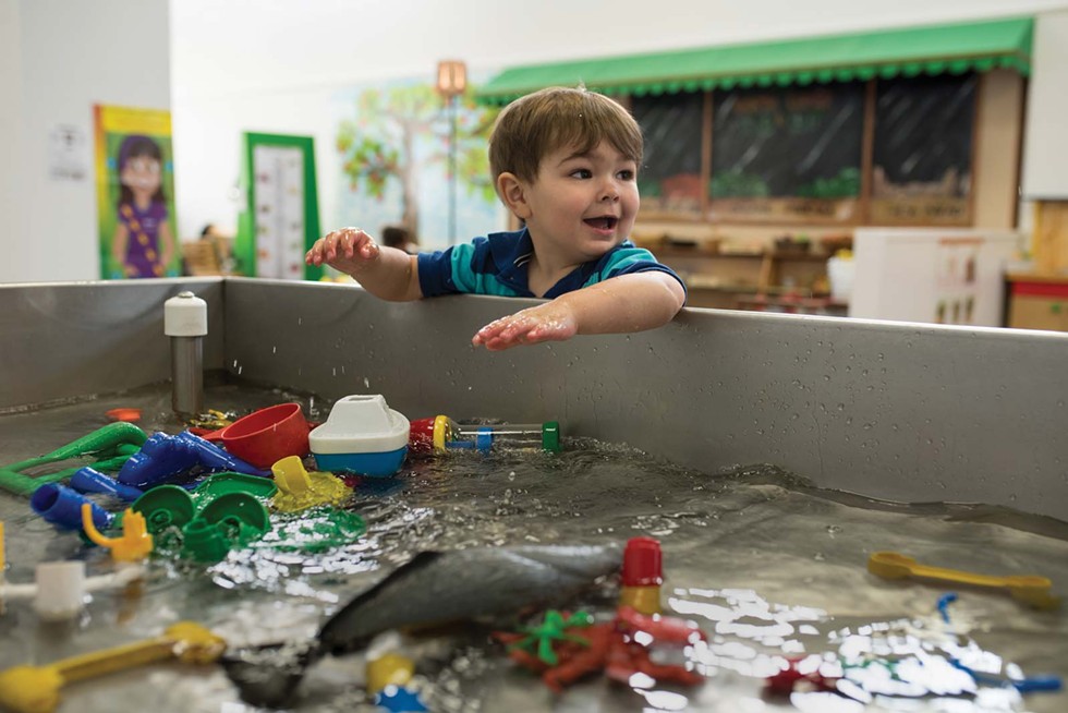 Water play at children's Discovery Museum. - DREW HYLAND