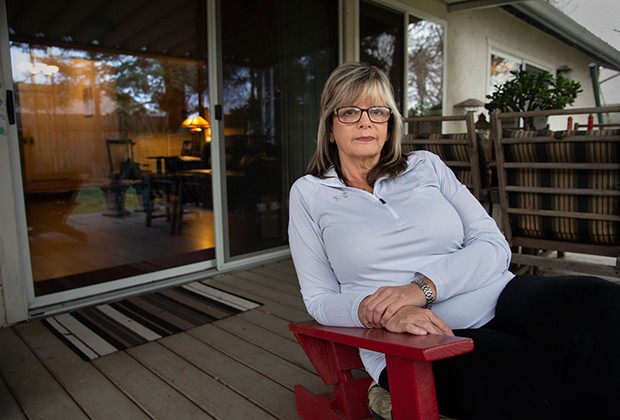 Joanna Jurgens reflects on her son Jeffrey, who has struggled with mental illness and is now living at Atascadero State Hospital after stealing a car. - PHOTO BY RANDY PENCH FOR CALMATTERS