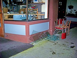 Earthquake damage in Old Town, Eureka - FILE