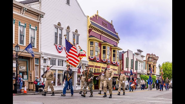 A shot of a previous Ferndale Memorial Day parade from the YouTube video of pre-recorded speeches. - SUBMITTED