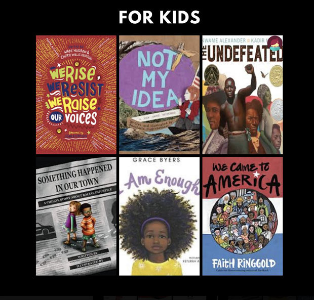 Highlights from the Humboldt County Library's recommended anti-racist reading  for kids. - FACEBOOK