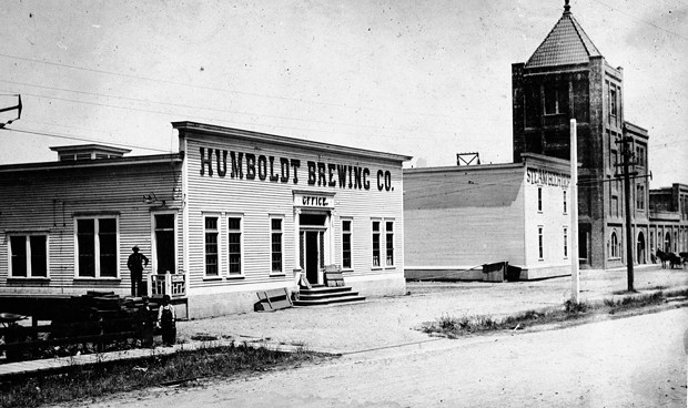 Humboldt County Brewing Company at Broadway and Harris in the 1910s. - HUMBOLDT COUNTY HISTORICAL SOCIETY