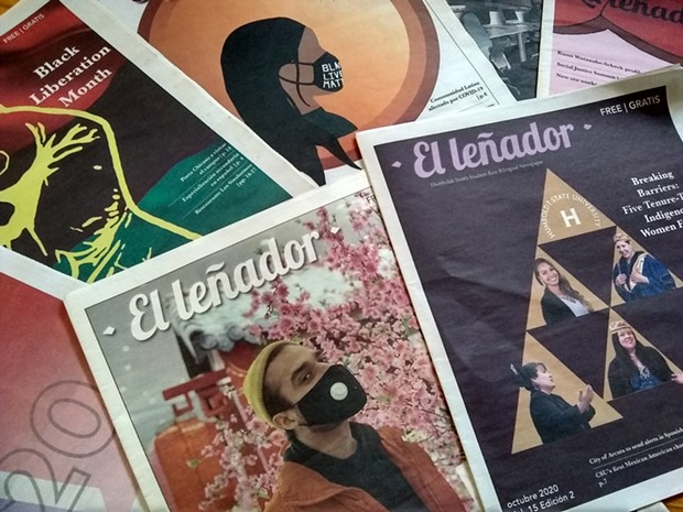 El Leñador newspaper 2020 covers - SUBMITTED