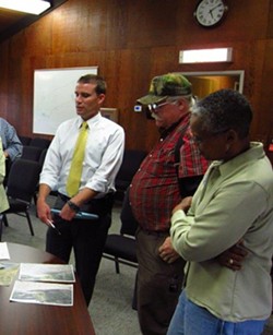 State Sen. Mike McGuire, Rio Dell council members Frank Wilson and Debra Garnees Drought Resiliency Project Briefing in 2015. - SUBMITTED