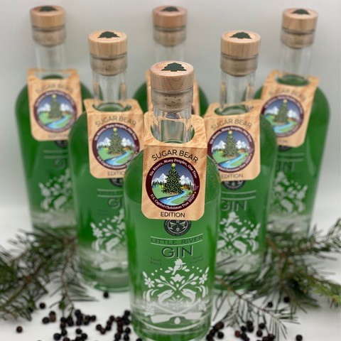 The Sugar Bear edition of Little River Gin by Humboldt Craft Spirits. - SUBMITTED