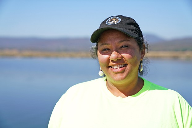 Onna Joseph, head of the Yurok Seed Crew, helped collect thousands of native plants seeds, which were then propagated into billions for the Klamath basin restoration effort. - MATT MAIS/YUROK TRIBE