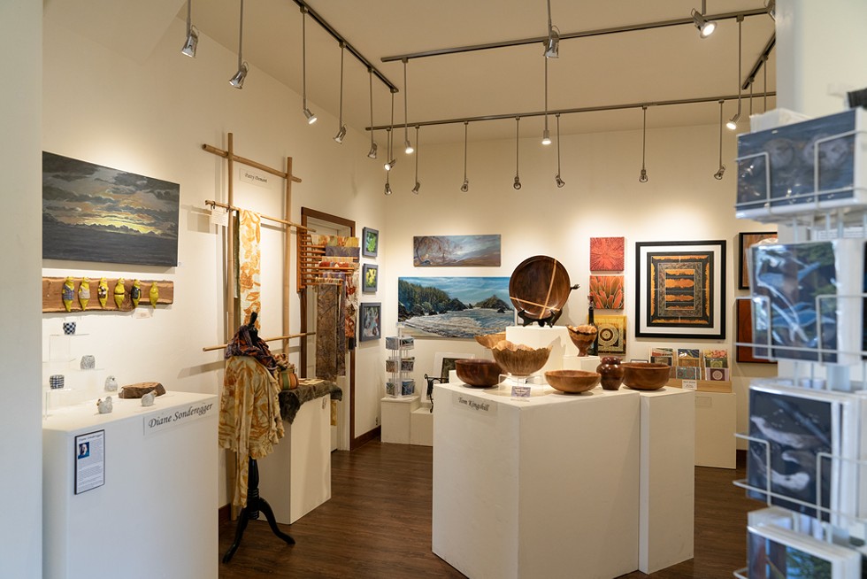 Work by local artists and craftspeople at Trinidad Art Gallery. - HUMBOLDT INSIDER