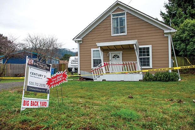 A residence in Rio Dell damaged in the Dec. 20, 2022 earthquake. - PHOTO BY MARK MCKENNA