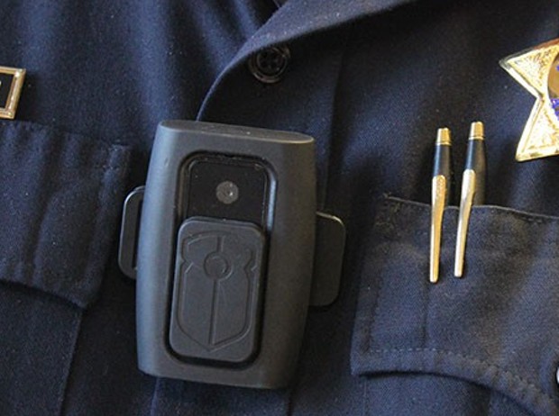 The Eureka City Council is expected to decide Tuesday whether to purchase body cameras, like the one pictured here, for its officers. - THADEUS GREENSON