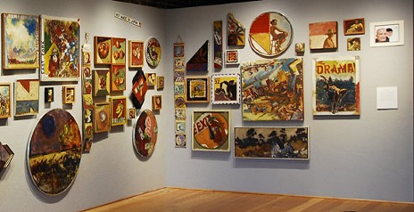 Salon style arrangement of Otto's Oregon retrospective. - FROM THE GRANTS PASS MUSEUM OF ART WEBSITE
