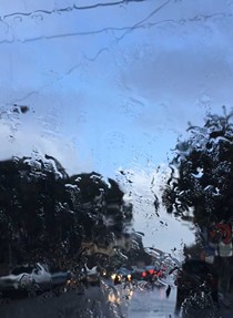 Raindrops keep falling in Eureka. - GRANT SCOTT-GOFORTH